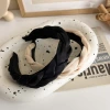 The braided high headband on the top of the head accentuates the face. The small satin hairpin is a retro French new trendy headband with thickened hair accessories for women Application Scenario